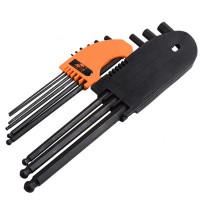 Factory free sample Allen wrench hex with 9pcs set security wrench key hex