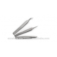 Professional Slant, Splinter & Curved Tip Stainless Steel Tweezers Perfect makeup sets for Ingrown Hair eyelash extension